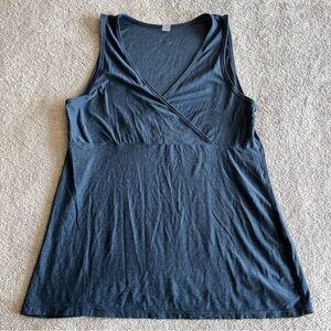 Beyond yoga beyond the bump navy nursing tank